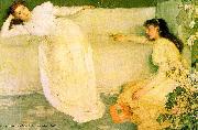 James Mcneill Whistler Symphony in White oil painting